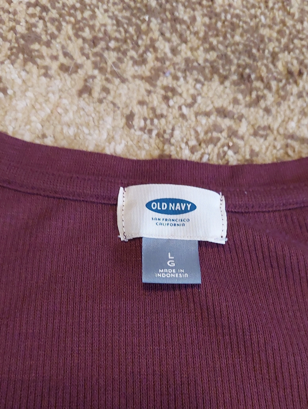 Old Navy Ribbed Henley - Picture 2 of 4